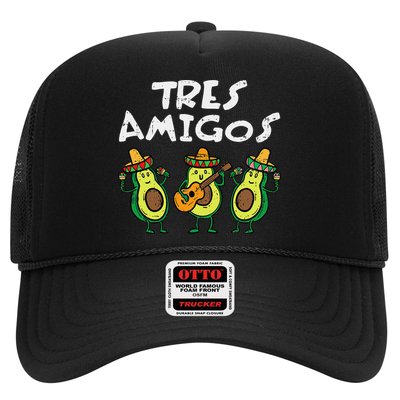 Tres Amigos Avocados Guac Cinco De Mayo Fiesta Mexican Vegan Trucker Hat