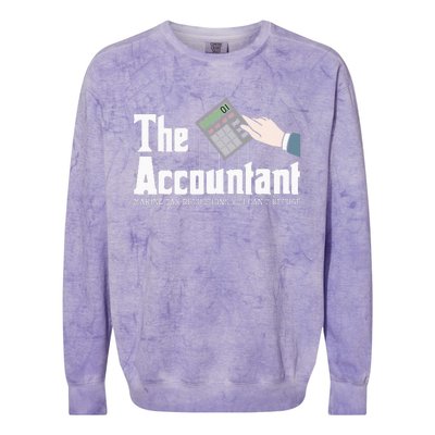 The Accountant Auditor Bookkeeper Bookkeeping Taxation Colorblast Crewneck Sweatshirt