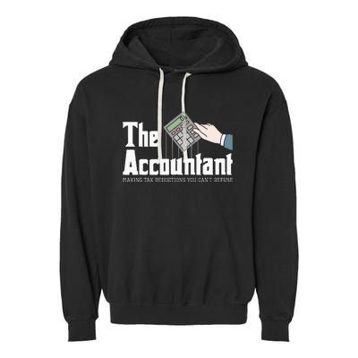 The Accountant Auditor Bookkeeper Bookkeeping Taxation Garment-Dyed Fleece Hoodie