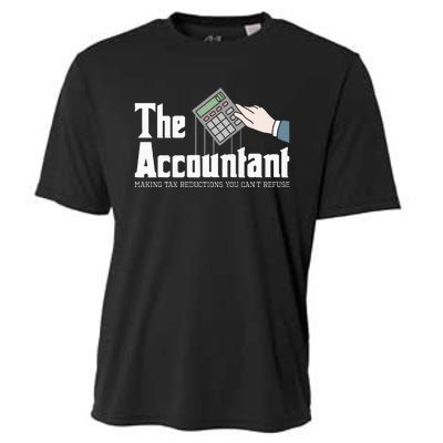 The Accountant Auditor Bookkeeper Bookkeeping Taxation Cooling Performance Crew T-Shirt