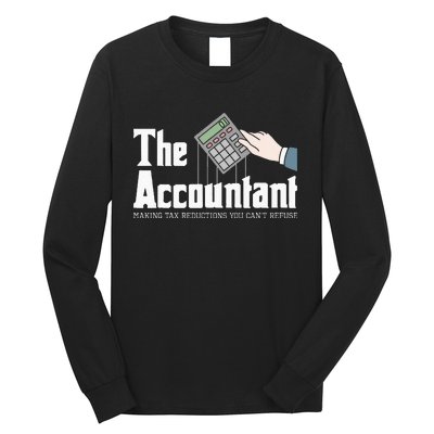 The Accountant Auditor Bookkeeper Bookkeeping Taxation Long Sleeve Shirt