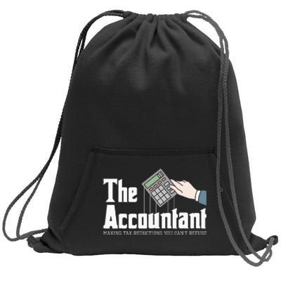 The Accountant Auditor Bookkeeper Bookkeeping Taxation Sweatshirt Cinch Pack Bag