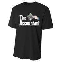 The Accountant Auditor Bookkeeper Bookkeeping Taxation Performance Sprint T-Shirt