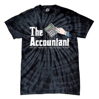 The Accountant Auditor Bookkeeper Bookkeeping Taxation Tie-Dye T-Shirt