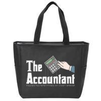 The Accountant Auditor Bookkeeper Bookkeeping Taxation Zip Tote Bag