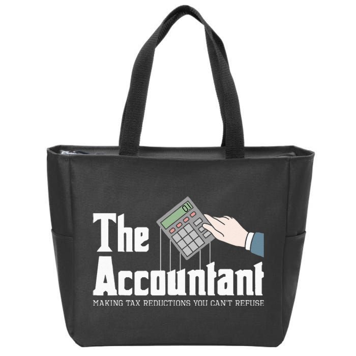 The Accountant Auditor Bookkeeper Bookkeeping Taxation Zip Tote Bag