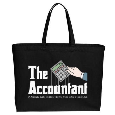 The Accountant Auditor Bookkeeper Bookkeeping Taxation Cotton Canvas Jumbo Tote