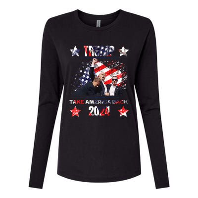 Trump Assassination Attempt 2024 Womens Cotton Relaxed Long Sleeve T-Shirt