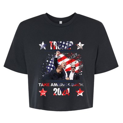 Trump Assassination Attempt 2024 Bella+Canvas Jersey Crop Tee