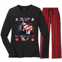 Trump Assassination Attempt 2024 Women's Long Sleeve Flannel Pajama Set 