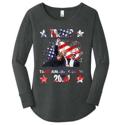 Trump Assassination Attempt 2024 Women's Perfect Tri Tunic Long Sleeve Shirt