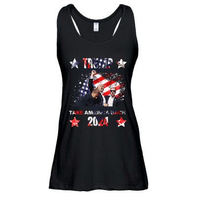 Trump Assassination Attempt 2024 Ladies Essential Flowy Tank