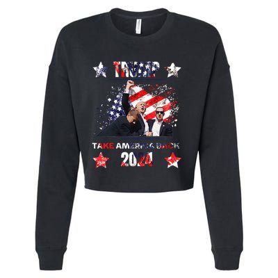 Trump Assassination Attempt 2024 Cropped Pullover Crew