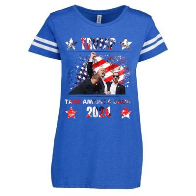 Trump Assassination Attempt 2024 Enza Ladies Jersey Football T-Shirt