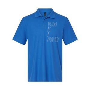 Tough As A Mother Funny Momma Loves Her Dos Strong Mom Great Gift Softstyle Adult Sport Polo