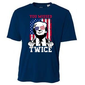 Trump Assassination Attempt Trump 2024 You Missed Twice Cooling Performance Crew T-Shirt