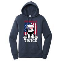 Trump Assassination Attempt Trump 2024 You Missed Twice Women's Pullover Hoodie