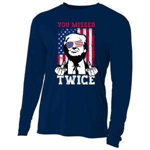 Trump Assassination Attempt Trump 2024 You Missed Twice Cooling Performance Long Sleeve Crew