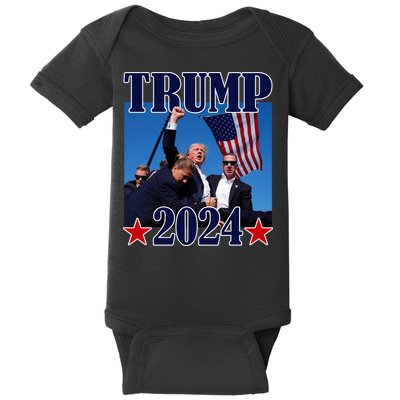 Trump Assassination Attempt Iconic 2024 Baby Bodysuit