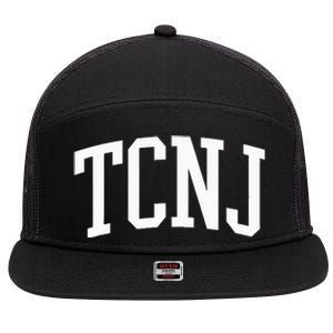 TCNJ Athletic Arch College University @ Alumni 7 Panel Mesh Trucker Snapback Hat