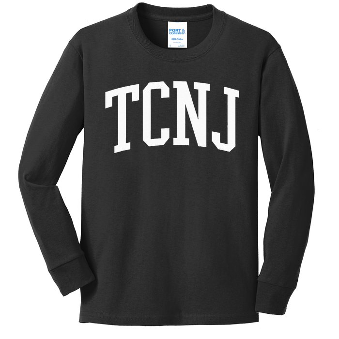 TCNJ Athletic Arch College University @ Alumni Kids Long Sleeve Shirt