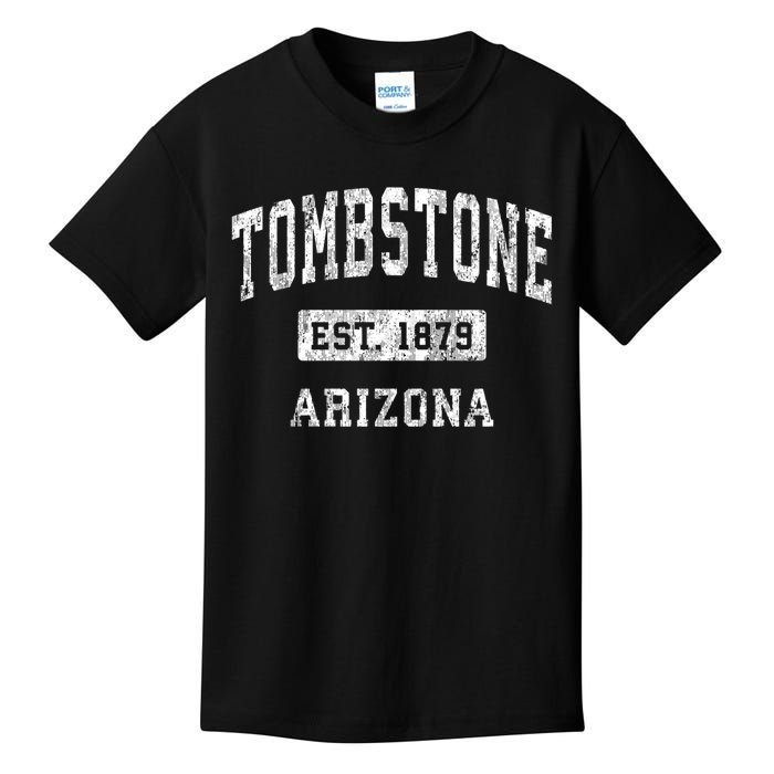 Tombstone Arizona Az Vintage Established Sports Kids T-Shirt