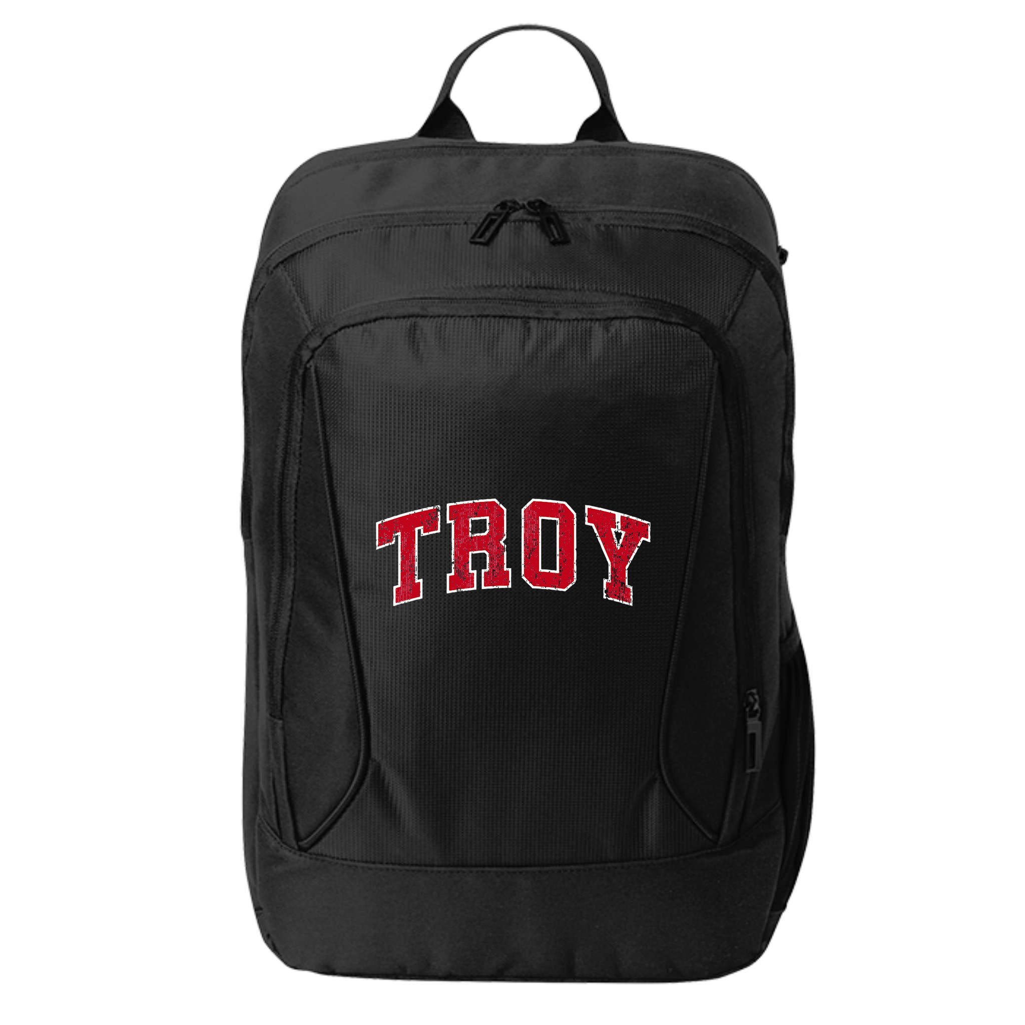 Troy Alabama Al Vintage Sports Design Red Design City Backpack
