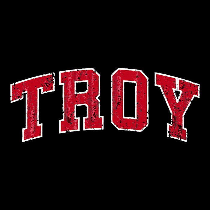 Troy Alabama Al Vintage Sports Design Red Design Womens Tank Top