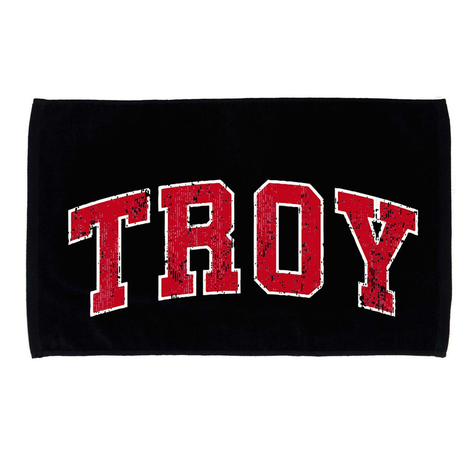 Troy Alabama Al Vintage Sports Design Red Design Microfiber Hand Towel