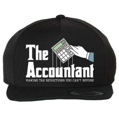 The Accountant Auditor Bookkeeper Bookkeeping Taxation Wool Snapback Cap