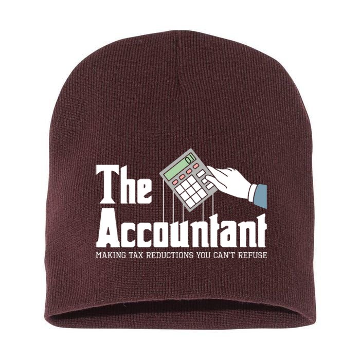 The Accountant Auditor Bookkeeper Bookkeeping Taxation Short Acrylic Beanie