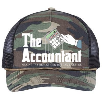 The Accountant Auditor Bookkeeper Bookkeeping Taxation Retro Rope Trucker Hat Cap