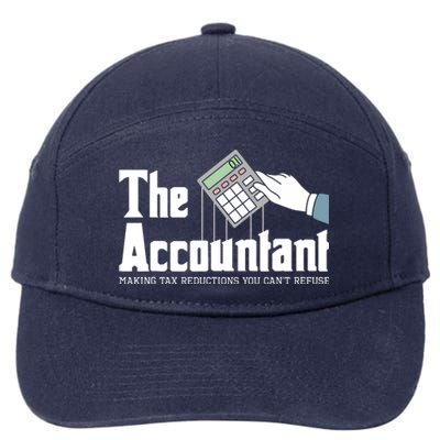 The Accountant Auditor Bookkeeper Bookkeeping Taxation 7-Panel Snapback Hat