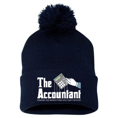 The Accountant Auditor Bookkeeper Bookkeeping Taxation Pom Pom 12in Knit Beanie