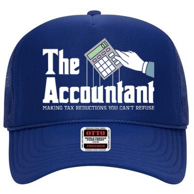 The Accountant Auditor Bookkeeper Bookkeeping Taxation High Crown Mesh Back Trucker Hat