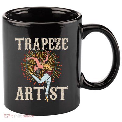 Trapeze Artist Acrobat Carnival Theme Circus Staff Costume 11oz C Handle Ceramic Mug