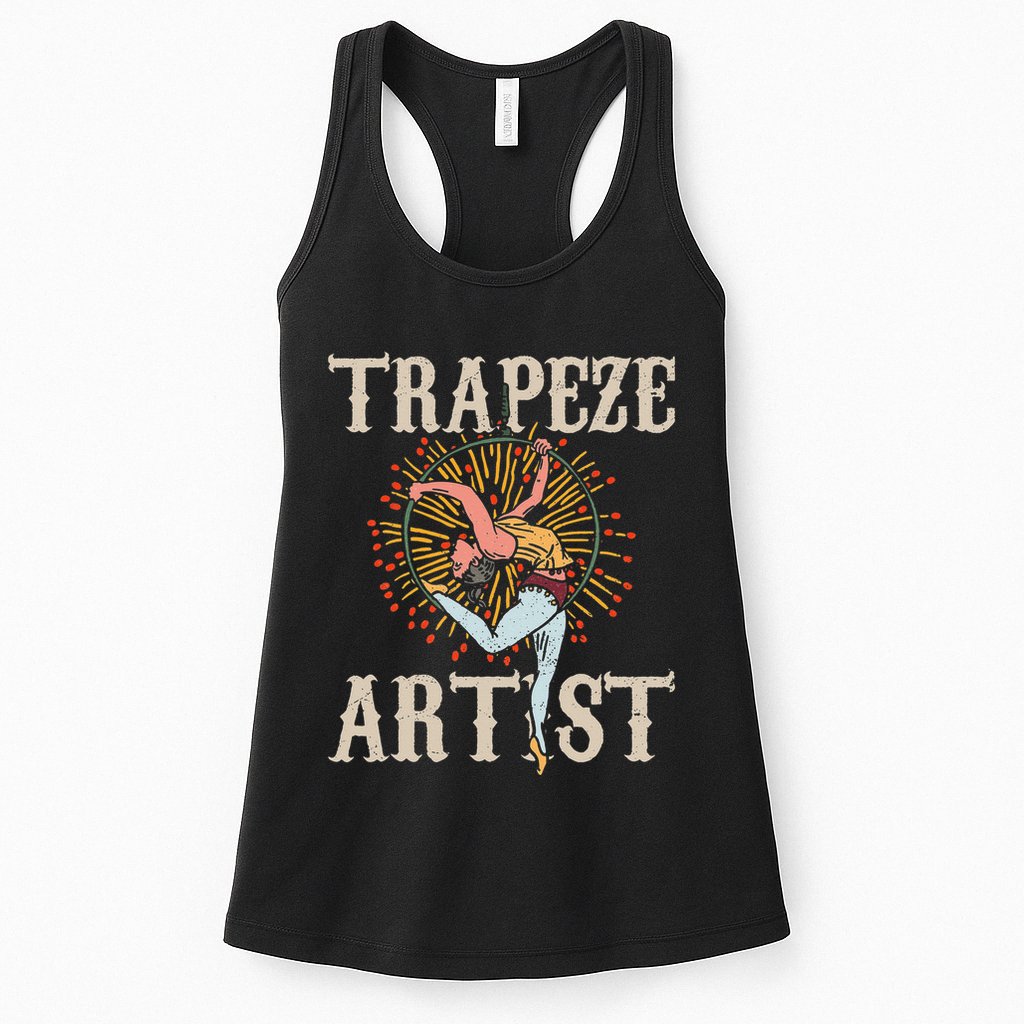 Trapeze Artist Acrobat Carnival Theme Circus Staff Costume Womens Tank Top