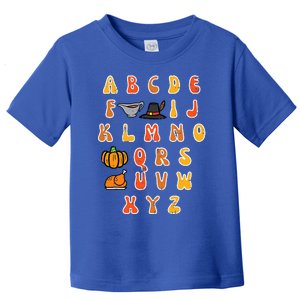 Thanksgiving ABC Alphabet Turkey Day Fall Teacher Toddler T-Shirt