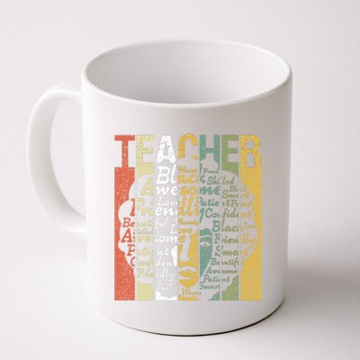 Teacher Africa Afro Women Black History Month Teachers Gift Coffee Mug