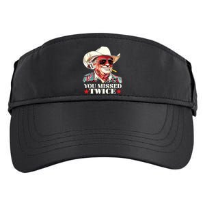 Trump Assassination Attempt Trump 2024 You Missed Twice Adult Drive Performance Visor