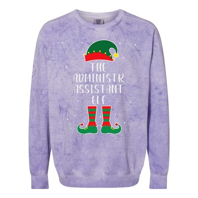 The Administrative Assistant Elf Family Matching Christmas Colorblast Crewneck Sweatshirt