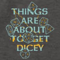 Things Are About To Get Dicey Vector Backpack