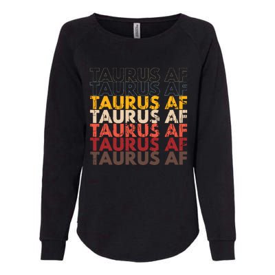 Taurus AF Apparel For Men And Women Funny Zodiac Sign Gift Womens California Wash Sweatshirt