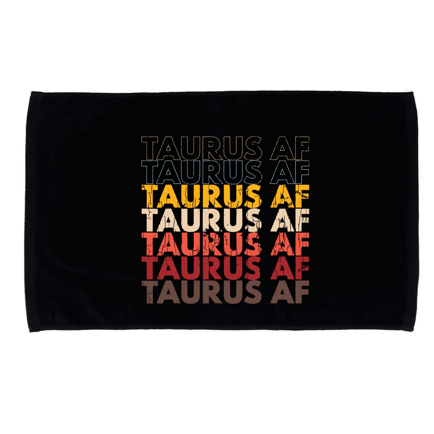Taurus AF Apparel For Men And Women Funny Zodiac Sign Gift Microfiber Hand Towel