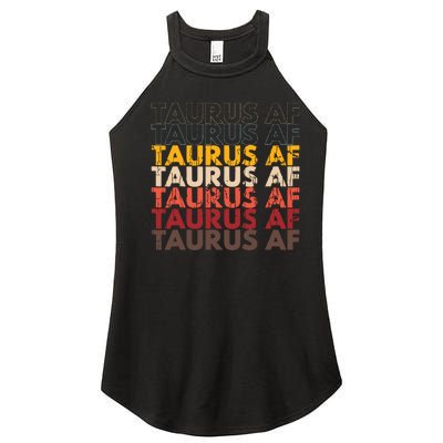 Taurus AF Apparel For Men And Women Funny Zodiac Sign Gift Women’s Perfect Tri Rocker Tank