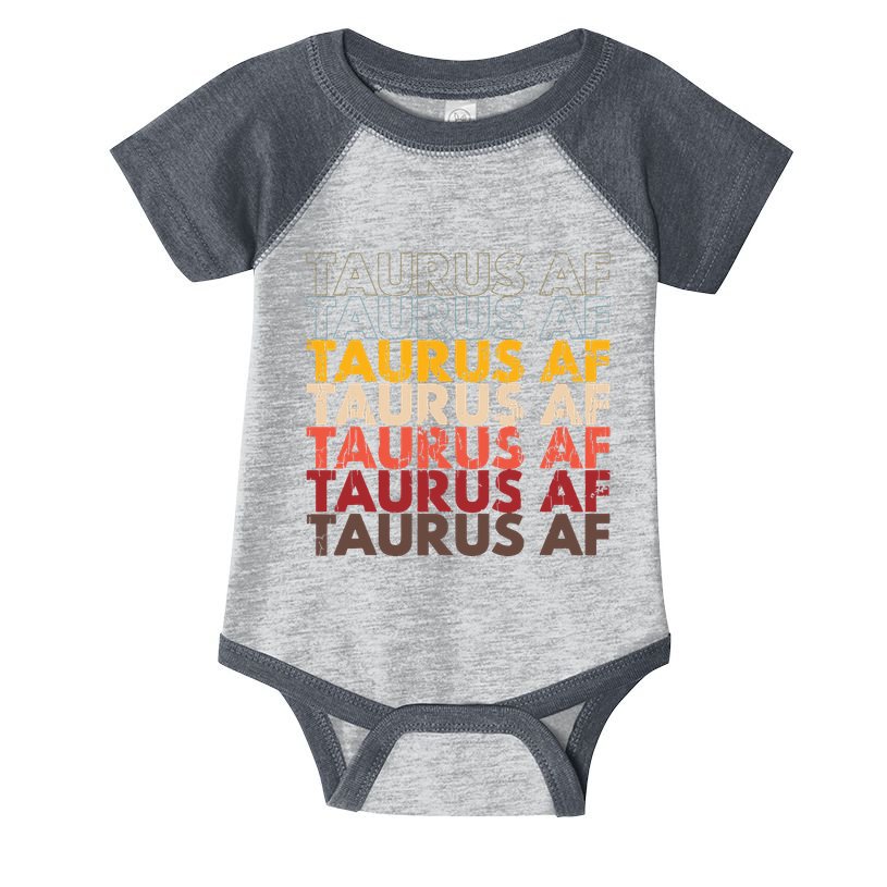 Taurus AF Apparel For Men And Women Funny Zodiac Sign Gift Infant Baby Jersey Bodysuit