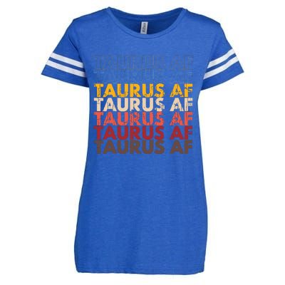 Taurus AF Apparel For Men And Women Funny Zodiac Sign Gift Enza Ladies Jersey Football T-Shirt