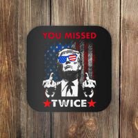 Trump Assassination Attempt Trump 2024 You Missed Twice Coaster