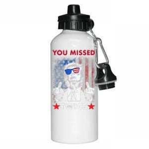 Trump Assassination Attempt Trump 2024 You Missed Twice Aluminum Water Bottle