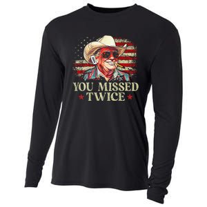 Trump Assassination Attempt You Missed Twice Cooling Performance Long Sleeve Crew